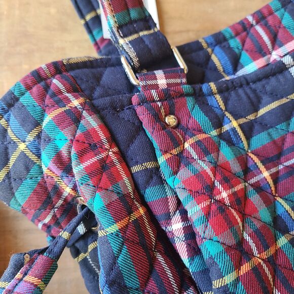 New Vera Bradley Glenna Satchel Quilted Handbag Tartan Plaid Purse Tote - Picture 3 of 11